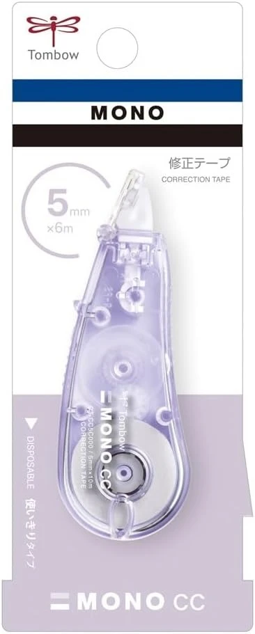 Tip Ex Kertas / Correction Tape Tombow CT-CC5C92 MONO Soft Purple 5mmx6m